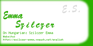 emma szilczer business card